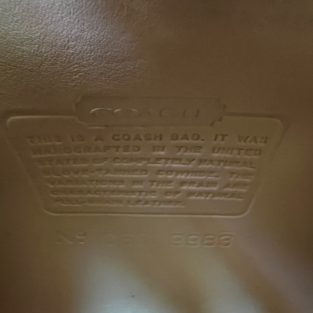 Vintage Coach Regina Cream Leather Top Handle Satchel - Picture 8 of 8